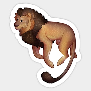 Cozy Lion Sticker